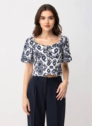 Top manches courtes manches courtes bleu VERO MODA femme