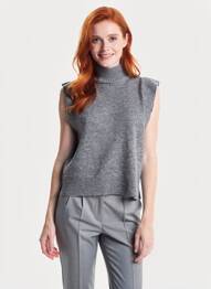 Pull sans manche gris VERO MODA femme