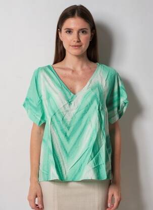 T-shirt coupe droite manches courtes vert VERO MODA femme