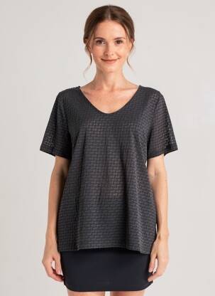 T-shirt imprimé fantaisie manches courtes bleu STREET ONE femme