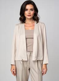 Veste casual tissage suedine beige STREET ONE femme