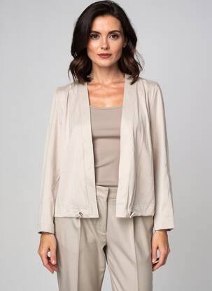 Veste casual tissage suedine beige STREET ONE femme