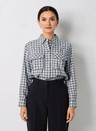 Chemisier coupe cintrée manches longues bleu STREET ONE femme