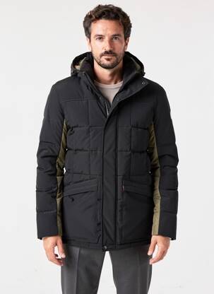 Doudoune poches a capuche noir DAYTONA homme