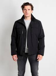 Blouson fermeture zippée sous rabat pressionné noir DAYTONA homme