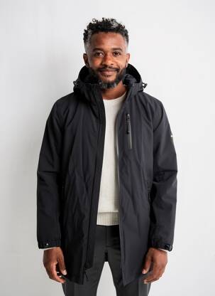 Parka finition intérieure doublure satiné a capuche noir DAYTONA homme