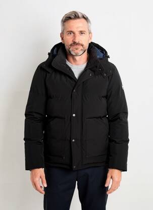 Doudoune manches longues a capuche noir DAYTONA homme