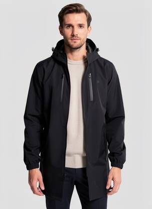 Imperméable  a capuche noir DAYTONA homme
