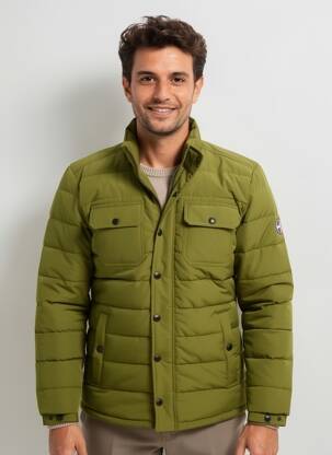 Doudoune manches longues sans capuche vert DAYTONA homme