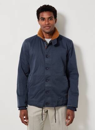 Parka manches longues sans capuche bleu IRON AND RESIN homme