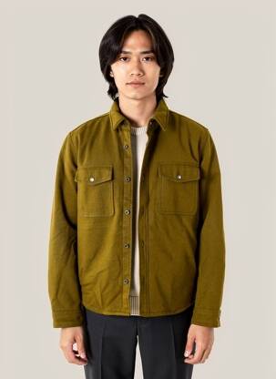 Veste casual coupe droite vert IRON AND RESIN homme