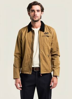 Veste casual poches beige IRON AND RESIN homme