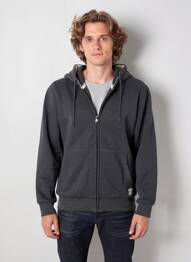 Veste casual finition intérieure fourrure synthétique gris IRON AND RESIN homme