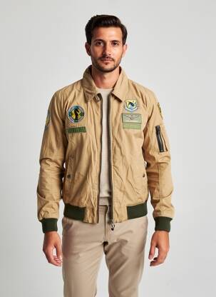 Blouson resserrée sur le bas beige DAYTONA homme
