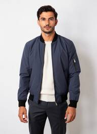 Doudoune poches sans capuche bleu DAYTONA homme