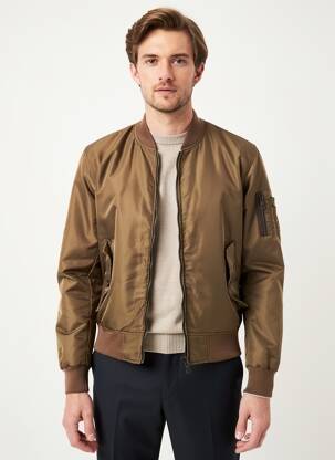 Doudoune poches sans capuche marron DAYTONA homme