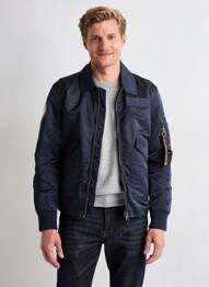 Doudoune poches sans capuche bleu DAYTONA homme