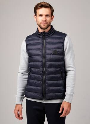 Doudoune poches sans capuche bleu DAYTONA homme