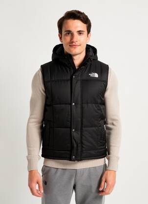 Doudoune poches a capuche noir IRON AND RESIN homme