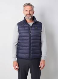 Doudoune poches sans capuche bleu DAYTONA homme