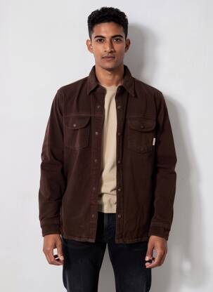 Veste casual coupe droite marron IRON AND RESIN homme