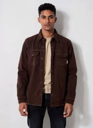 Veste casual coupe droite marron IRON AND RESIN homme