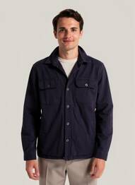 Veste casual fermeture boutonnée sur le devant bleu IRON AND RESIN homme
