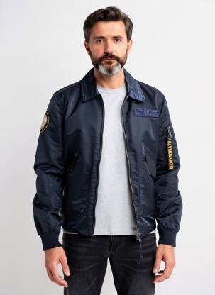Blouson manches longues bleu DAYTONA homme