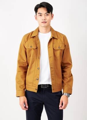 Veste casual fermeture boutonnée sur le devant marron IRON AND RESIN homme
