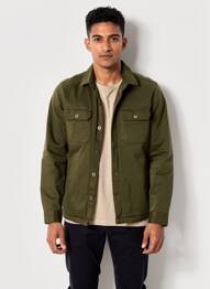 Veste casual finition intérieure doublée vert IRON AND RESIN homme