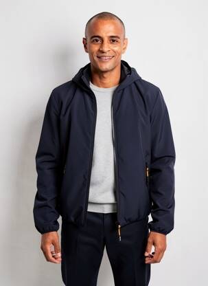 Blouson capuche bleu DAYTONA homme