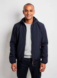 Blouson capuche bleu DAYTONA homme