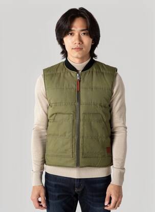 Veste casual coupe droite vert IRON AND RESIN homme