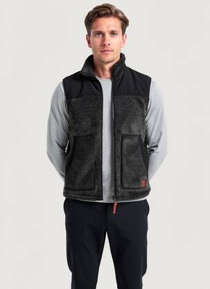 Gilet sans manche doublure noir IRON AND RESIN homme