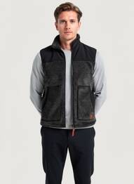 Gilet sans manche doublure noir IRON AND RESIN homme