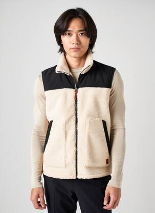 Gilet sans manche doublure blanc IRON AND RESIN homme