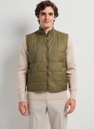 Doudoune poches sans capuche vert IRON AND RESIN homme