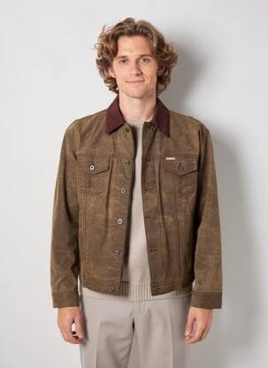 Blouson manches longues marron IRON AND RESIN homme