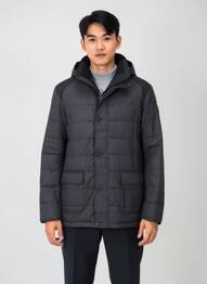 Doudoune manches longues a capuche gris CAMBERABERO homme