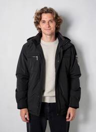 Doudoune manches longues a capuche noir CAMBERABERO homme