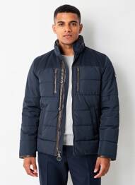 Doudoune manches longues a capuche bleu CAMBERABERO homme