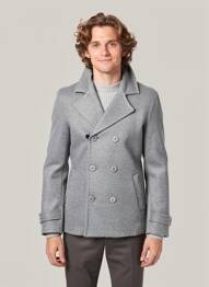 Manteau court poches sans capuche gris IMPERIAL homme