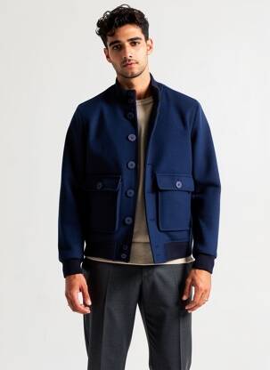 Blouson poches bleu IMPERIAL homme