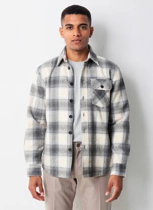Veste casual fermeture boutonnée sur le devant gris IMPERIAL homme