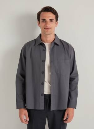 Veste casual finition intérieure doublée gris IMPERIAL homme