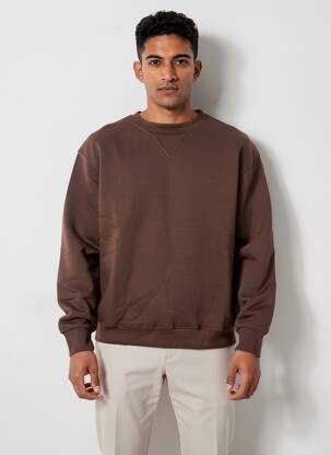 Sweat-shirt stretch manches longues marron IMPERIAL homme
