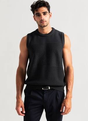 Pull stretch sans manche gris IMPERIAL homme