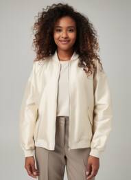 Blouson col v beige IMPERIAL femme