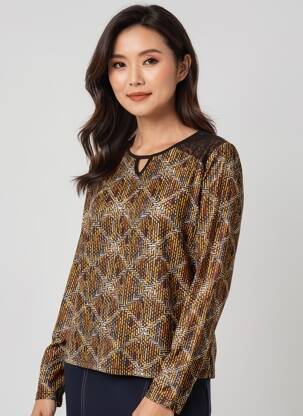 T-shirt manches longues manches longues noir TELMAIL femme