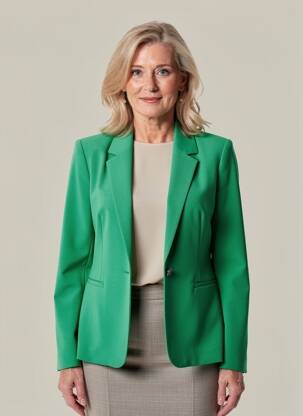 Blazer poignets boutonnés vert JULIE GUERLANDE femme